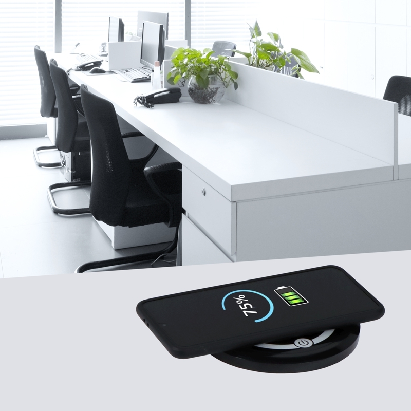 Automaticky výsuvný blok LIFT BOX USB, 3x zásuvka 230V (verze schuko), nabíječka USB A + C, bezdrátové nabíjení, kabel 2m, barva černá