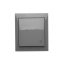 Tlačítko "světlo" 10AX, odolné proti vlhkosti, barva šedá