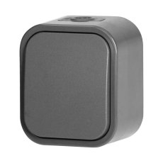 Vypínač na omietku striedavý "schodišták", 10A, 250V, IP54, WNT-5B2, farba sivá