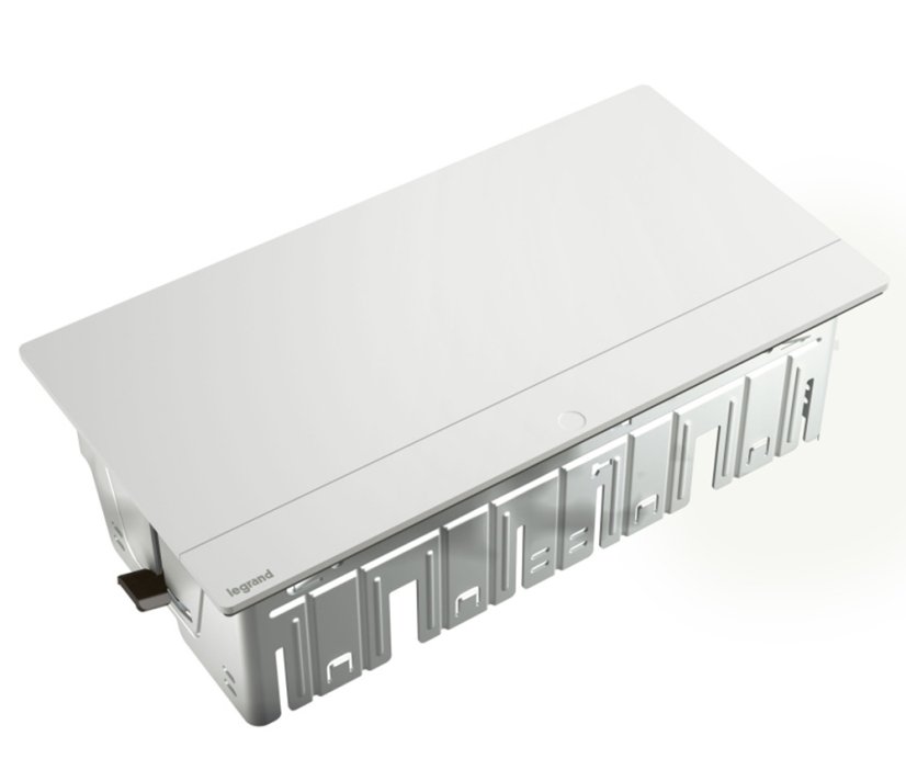 Pop-up blok INCARA 4x zásuvka 250V surface + montážní rám, barva bílá, kabel 2m