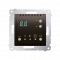 Digitální programovatelný termostat s vestavěným snímačem teploty hnědá matná, metalizovaná