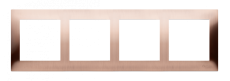 Simon 4-násobný kovový rám rustikálna meď, kov