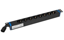 Napájecí lišta (19 "RACK, 1U, 8 zásuvek SCHUKO, IEC320C14/UPS