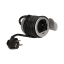 Jednoduchá zásuvka zapustená, 1x zásuvka, 1x USB port nabíjací, farba strieborná, kábel 1.8m