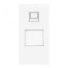 Modulárny ethernetový port NOEN RJ45, farba biela