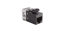 Vložka počítačové zásuvky RJ45 kat.6, nestíněný (UTP) černý