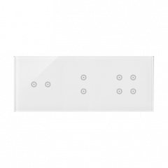 Moduly s dotykovým panelem 3 2 horizontální dotykové pole, 2 vertikální dotyková pole, perlová/bílá