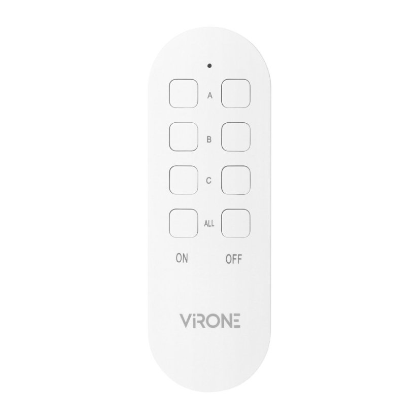 Bezdrôtová zásuvka MINI s diaľkovým ovládaním, 3+1, 2300W, farba biela