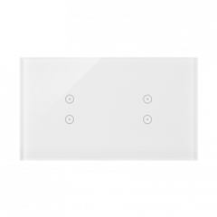 Dotykové panely 2 moduly 2 vertikální dotyková pole, 2 vertikální dotyková pole, perlová/bílá