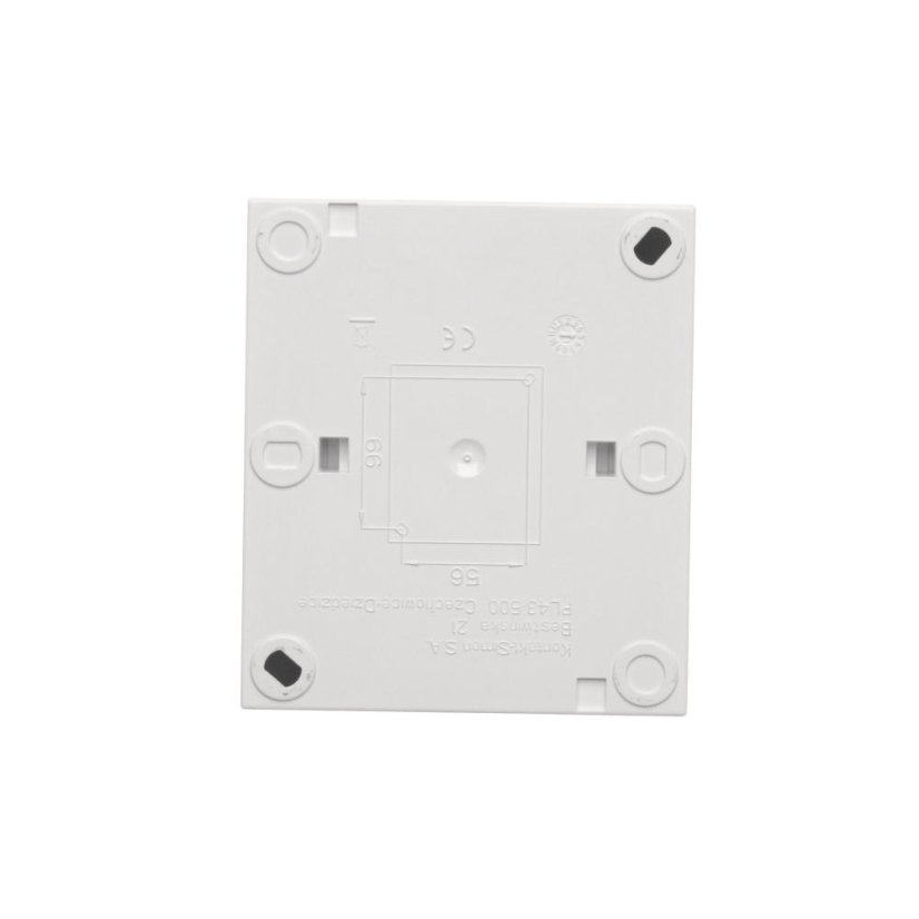 Přepínač střídavý 2 násobný (přístroj s krytem), IP44, s podsvětlením, bez piktogramu, řazení 6So+6So, 10 A / 250 V~, šroubové svorky, Aquaclick, barva bílá