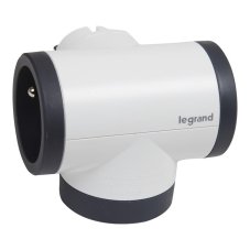 Rozbočka otočná o 180°, 2x 230V + nabíjecí USB-C, USB-A (5V -3.0A, 15.0W), barva bílá - tmavě šedá