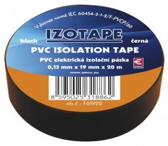 PVC izolačná páska 19/20 m čierna EMOS