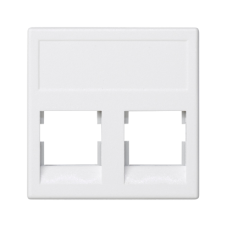 Kryt dátovej zásuvky K45 3M Volition OCK dvojitý bez krytu plochý 45 × 45 mm čisto biely