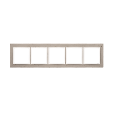 Simon Betónový rám 5-násobný svetlý betón/biela