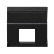 Kryt datové zásuvky K45 pro adaptéry MD jodnoduchá bez krytu šikmá 45×45mm grafitově-šedá
