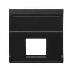 Kryt dátovej zásuvky K45 pre adaptéry MD easy bez krytu uhlový 45 × 45 mm grafitovo sivý