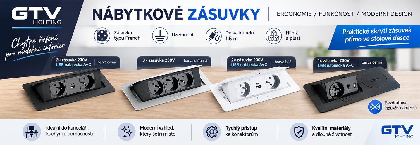 Výklopné zásuvky GTV